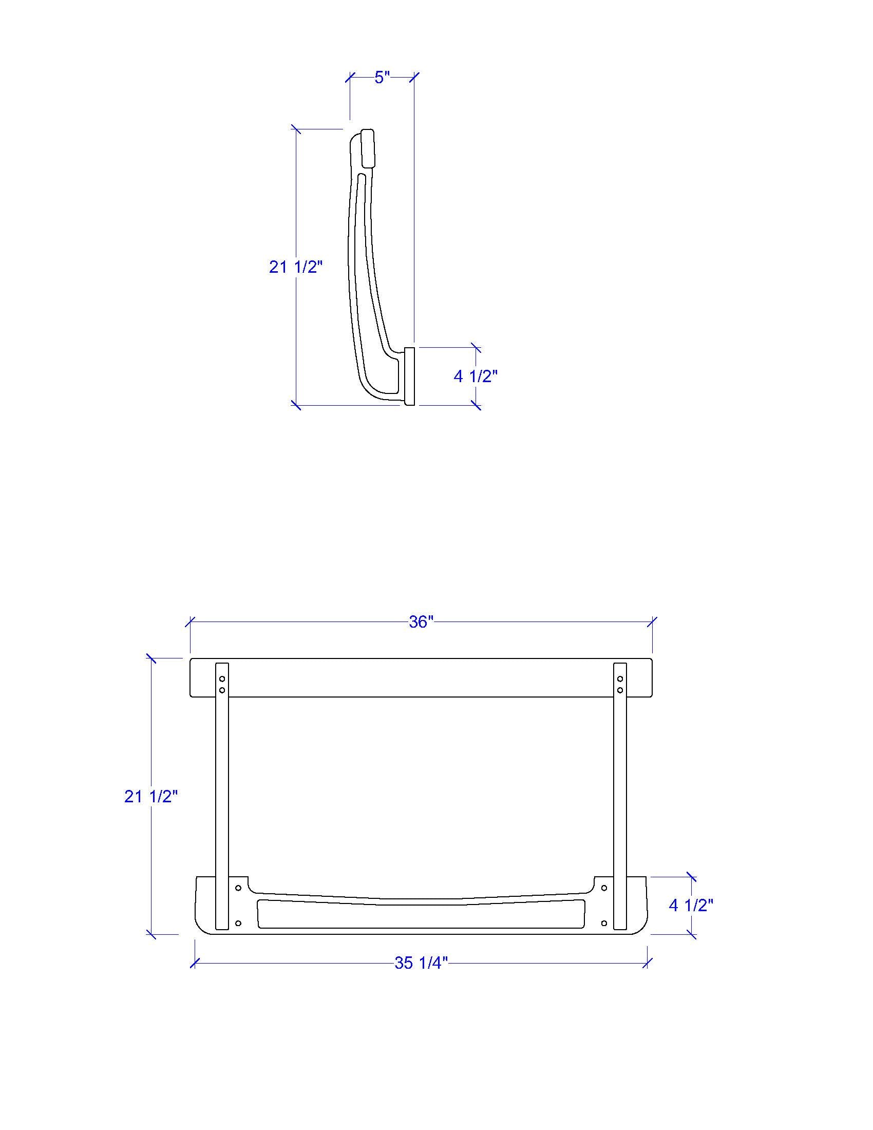 Organ Bench Back Rest