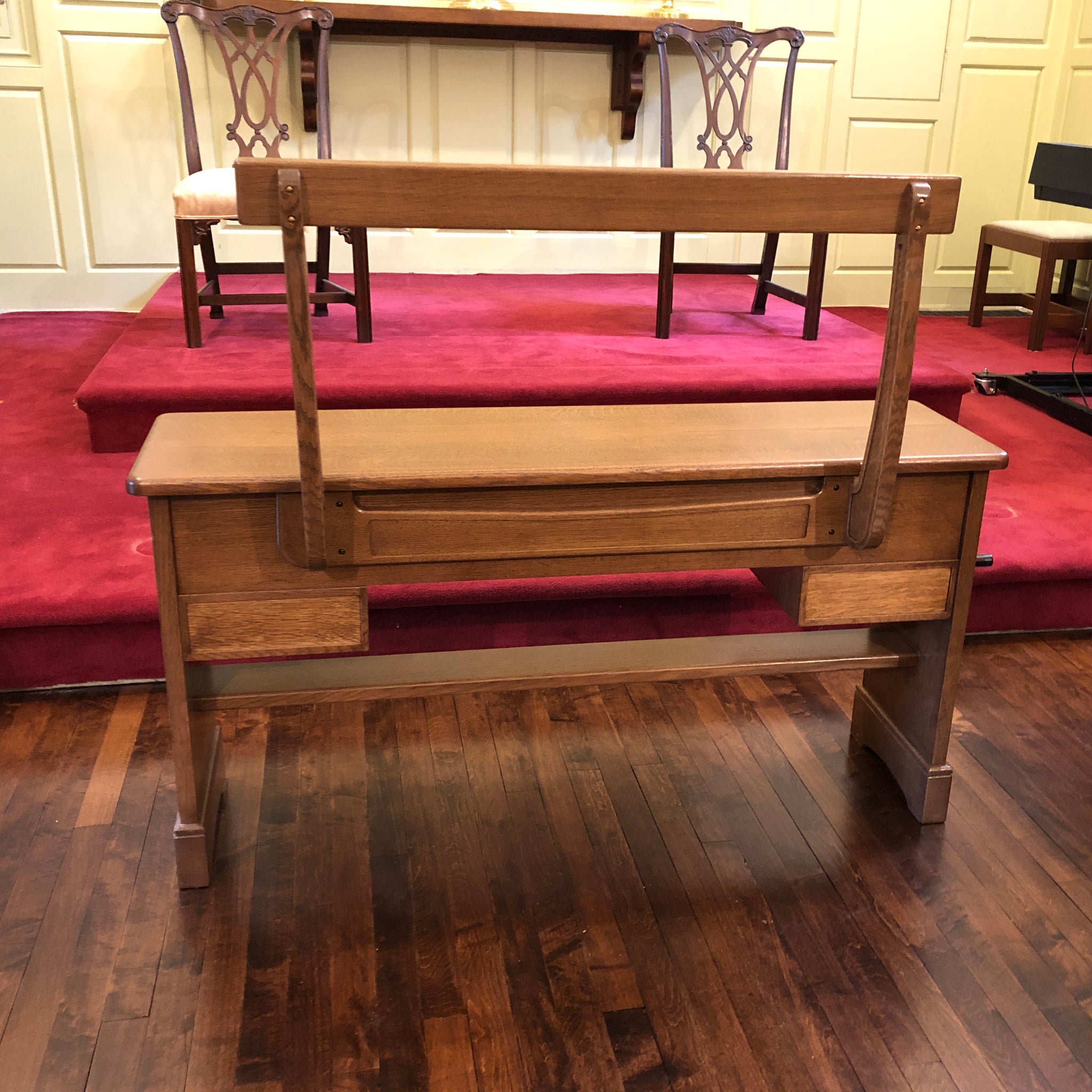 Organ Shell Stand Signature Straight Legged Adjustable Organ Bench – PJM Pipe Organ Parts